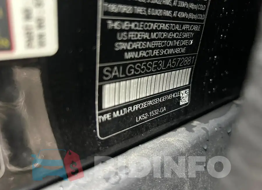 SALGS5SE3LA572881 Photo# 10