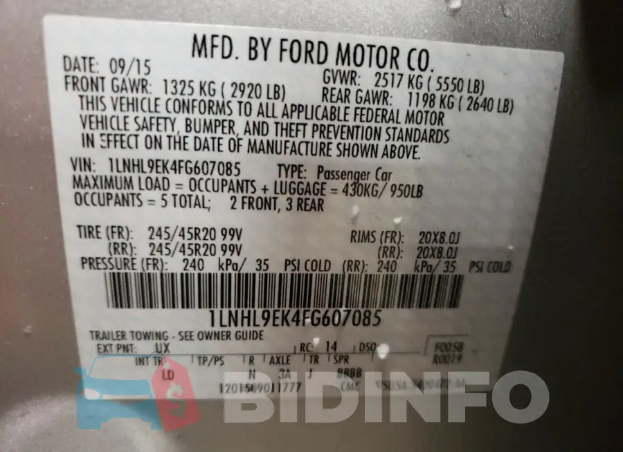1LNHL9EK4FG607085 Photo# 12