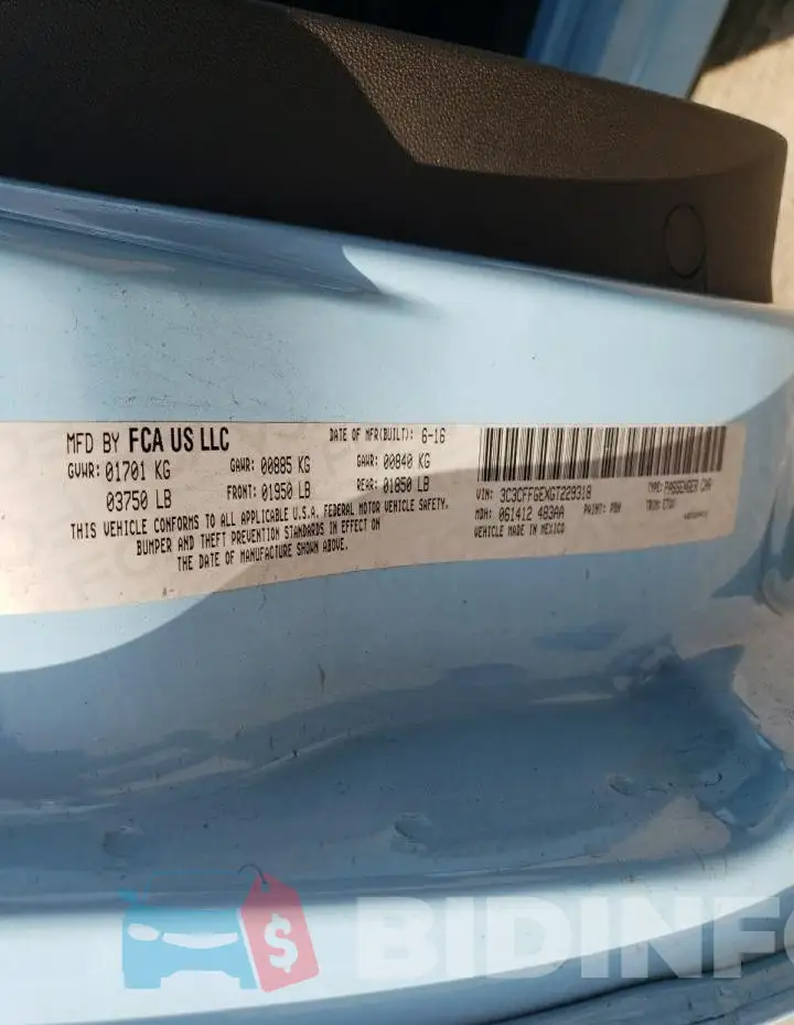 3C3CFFGEXGT229318 Photo# 12