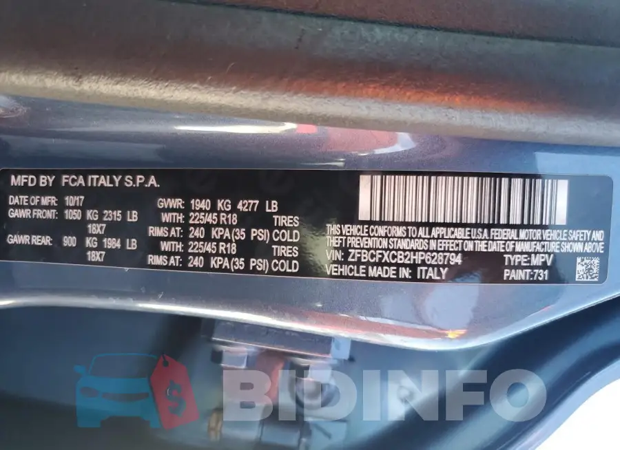 ZFBCFXCB2HP628794 Photo# 12