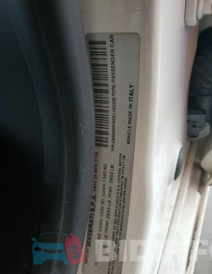 ZAM56RPA9G1166329 Photo# 12