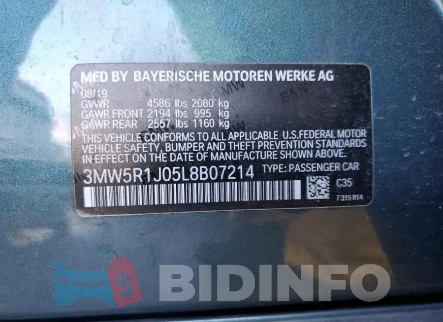 3MW5R1J05L8B07214 Photo# 12