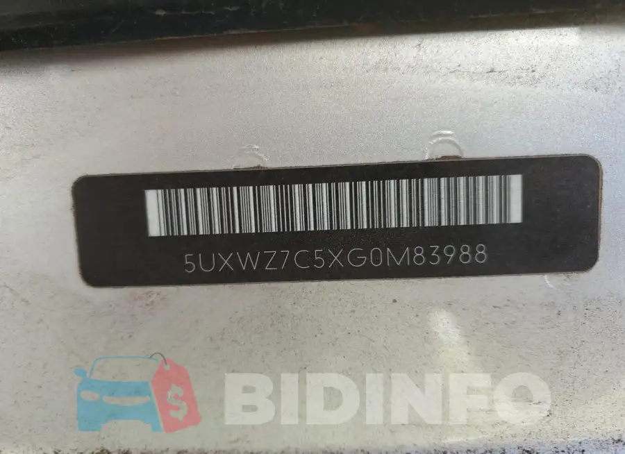 5UXWZ7C5XG0M83988 Photo# 13