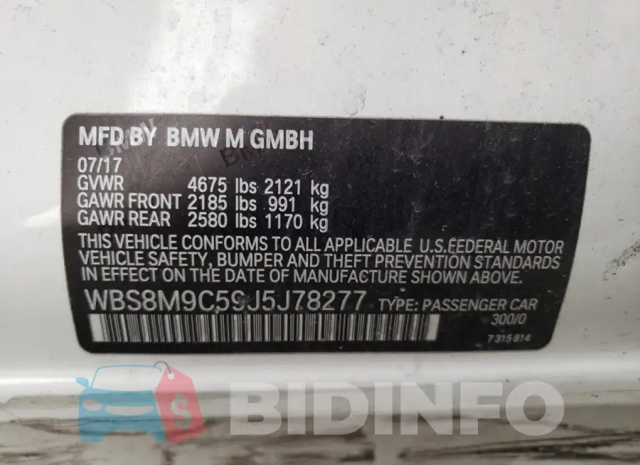 WBS8M9C59J5J78277 Photo# 12