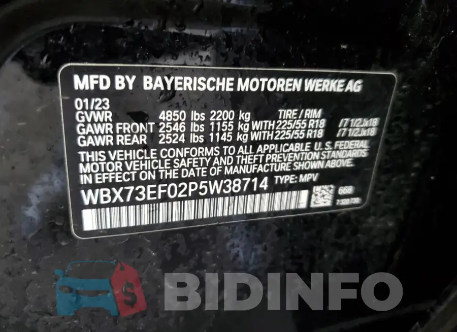 WBX73EF02P5W38714 Photo# 13