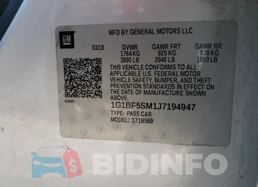 1G1BF5SM1J7194947 Photo# 12