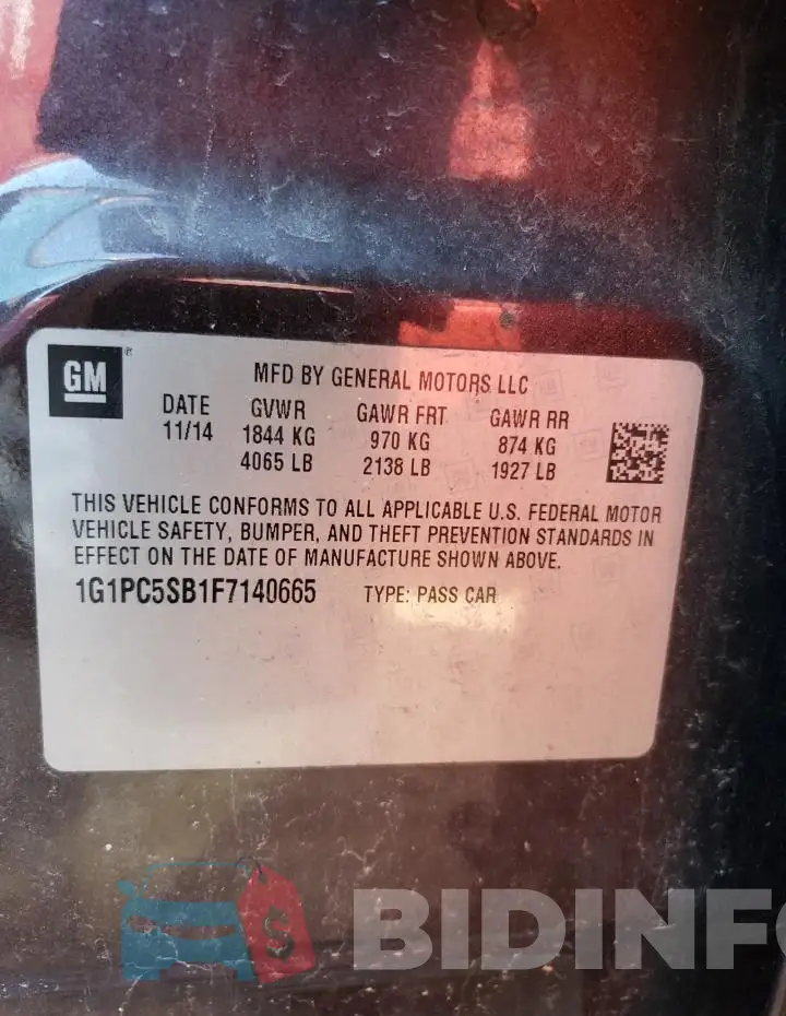 1G1PC5SB1F7140665 Photo# 12