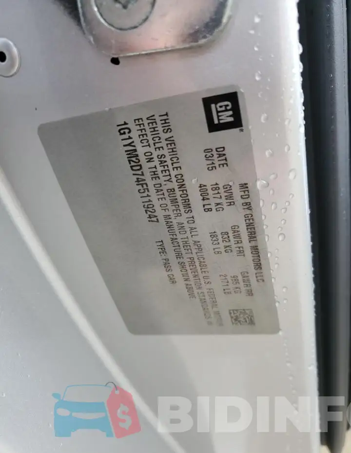 1G1YM2D74F5119247 Photo# 12
