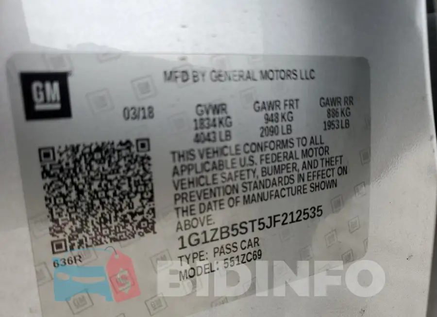 1G1ZB5ST5JF212535 Photo# 13