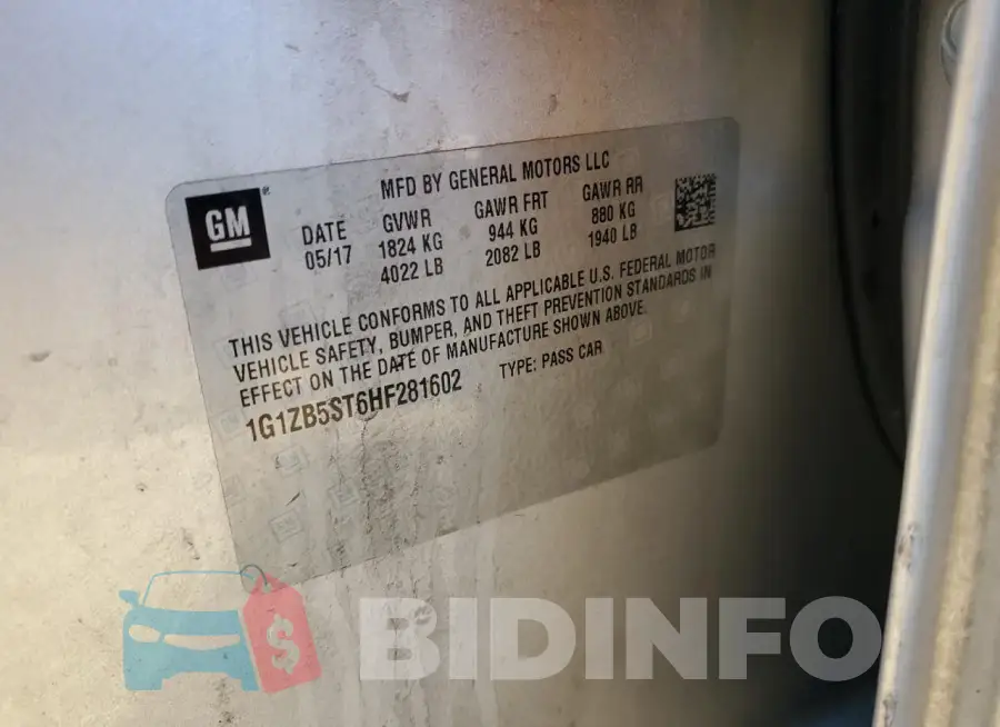 1G1ZB5ST6HF281602 Photo# 12
