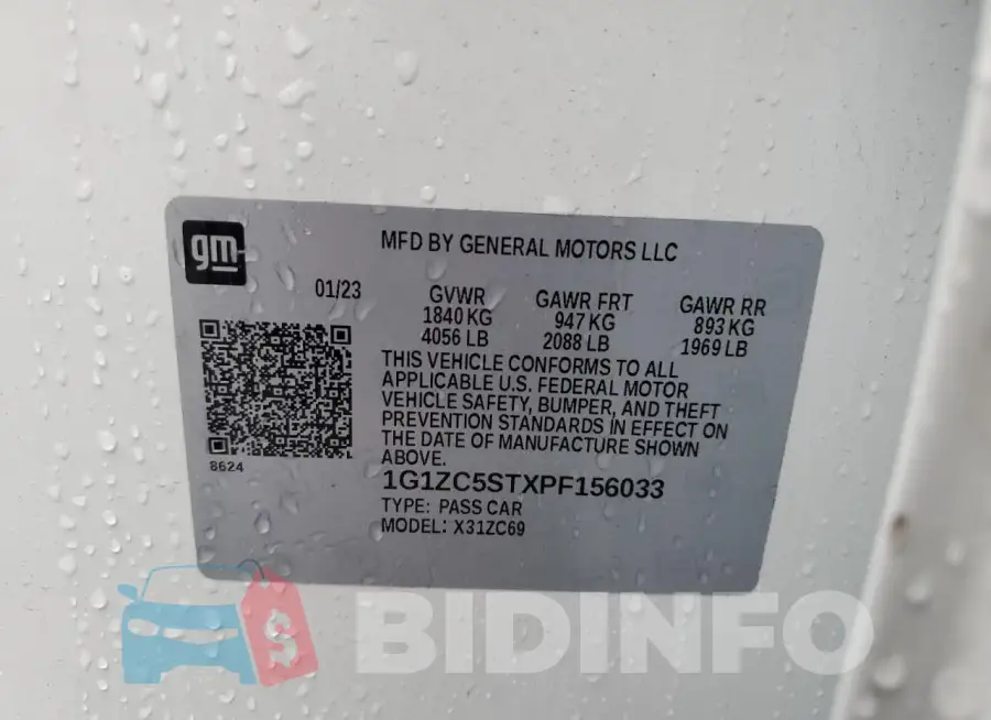 1G1ZC5STXPF156033 Photo# 13