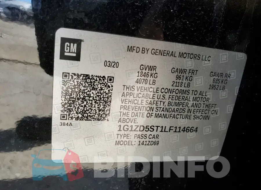 1G1ZD5ST1LF114664 Photo# 12