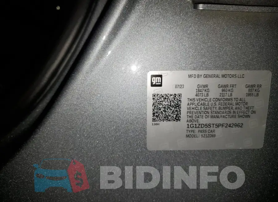 1G1ZD5ST5PF242962 Photo# 12