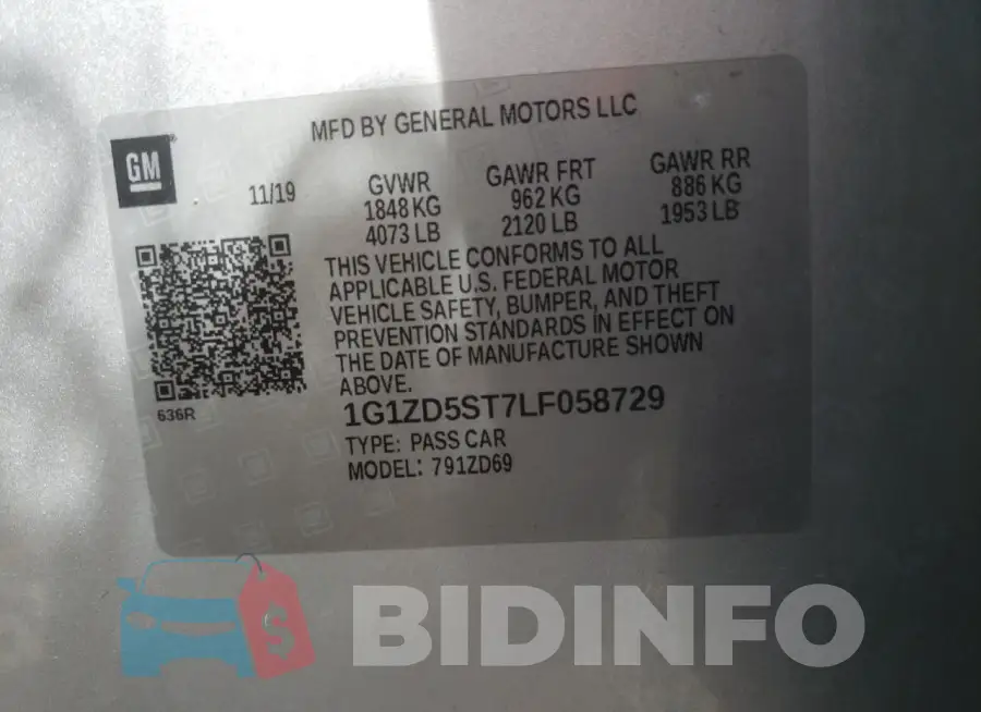 1G1ZD5ST7LF058729 Photo# 12
