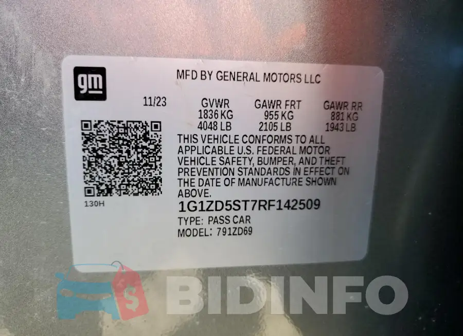 1G1ZD5ST7RF142509 Photo# 12
