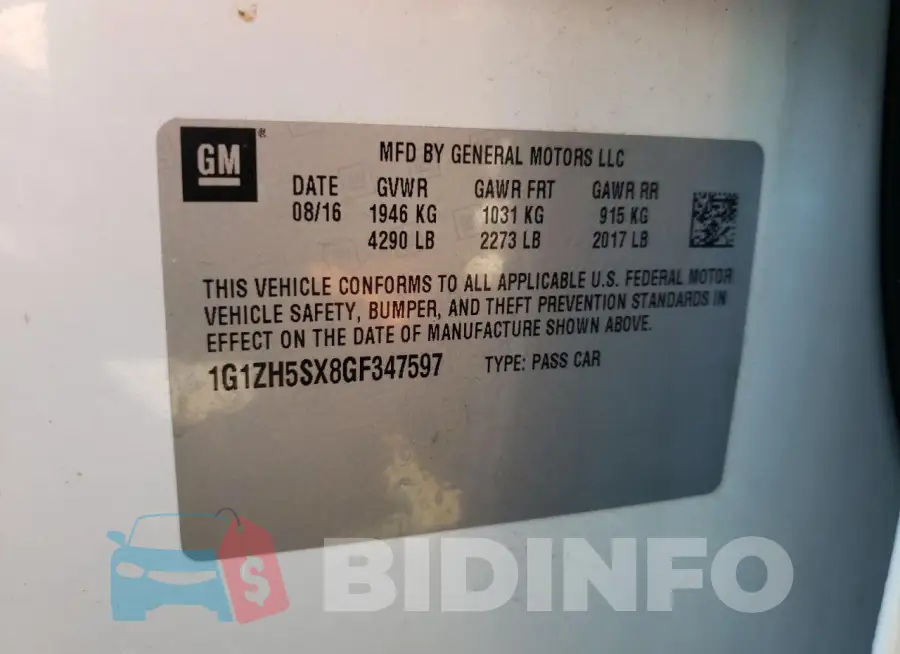 1G1ZH5SX8GF347597 Photo# 12