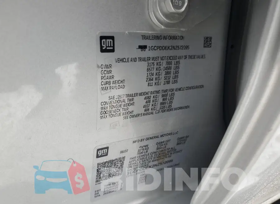 1GCPDDEK2NZ572095 Photo# 12