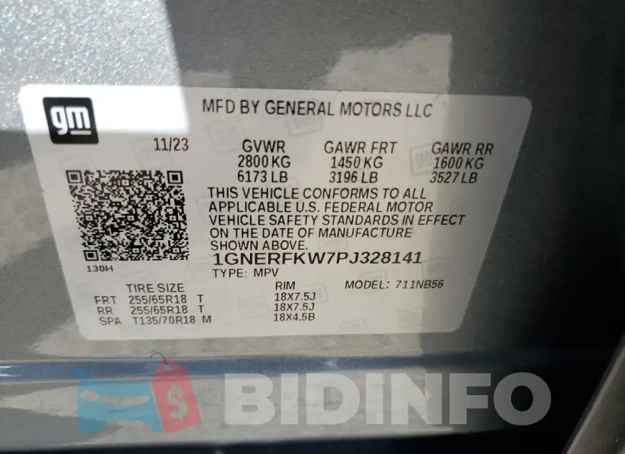 1GNERFKW7PJ328141 Photo# 14