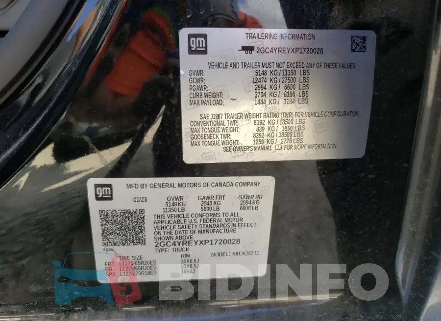 2GC4YREYXP1720028 Photo# 12