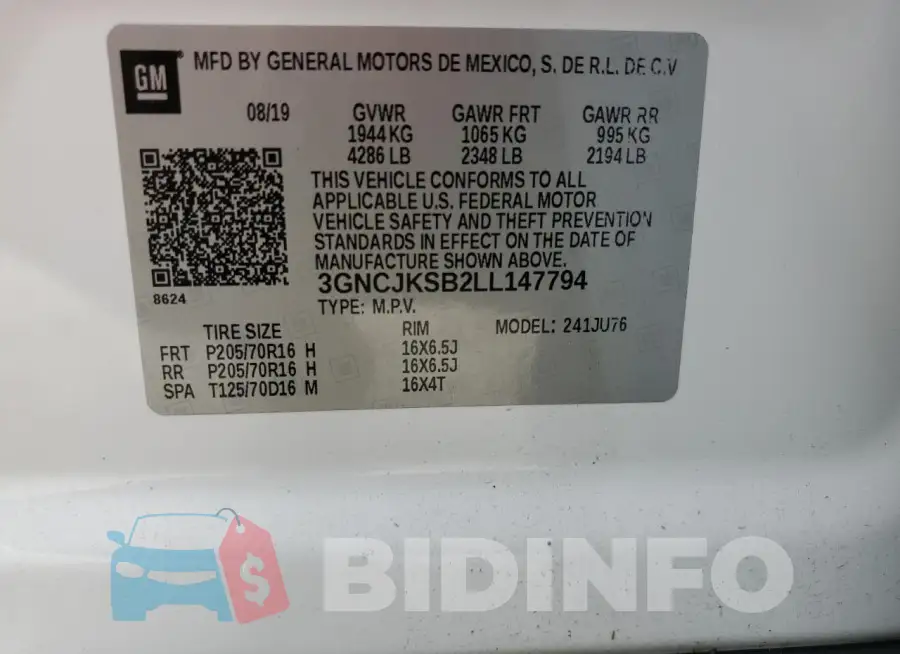 3GNCJKSB2LL147794 Photo# 12