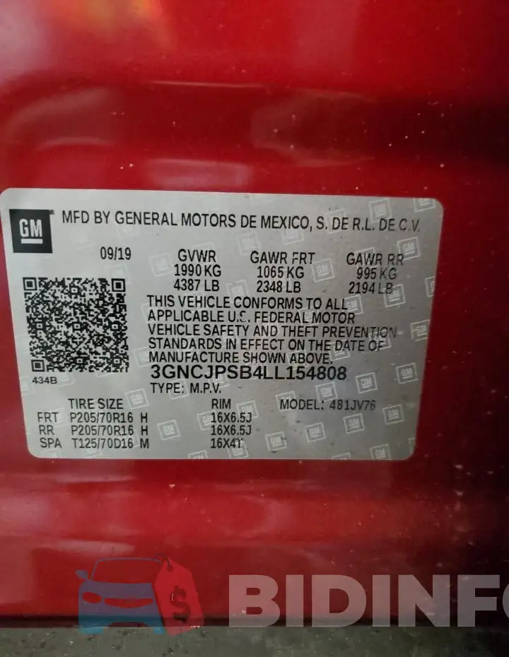3GNCJPSB4LL154808 Photo# 14