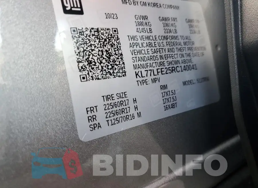 KL77LFE25RC140041 Photo# 13