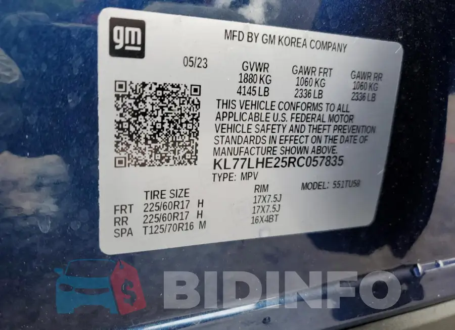 KL77LHE25RC057835 Photo# 14