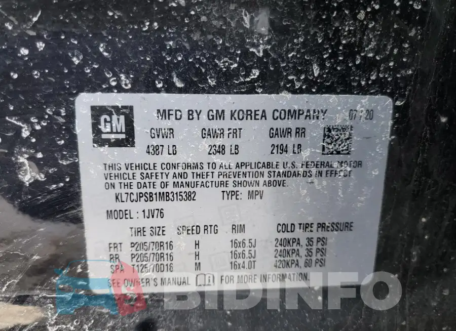 KL7CJPSB1MB315382 Photo# 13