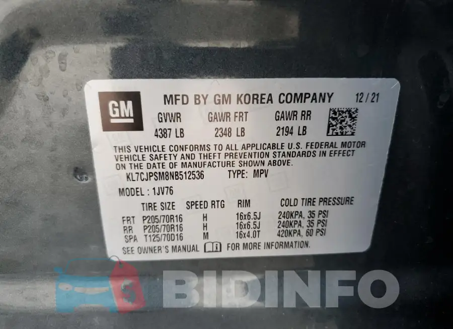 KL7CJPSM8NB512536 Photo# 12
