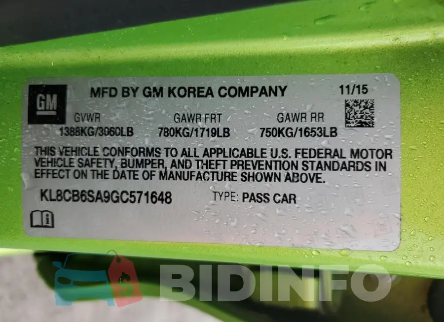 KL8CB6SA9GC571648 Photo# 12