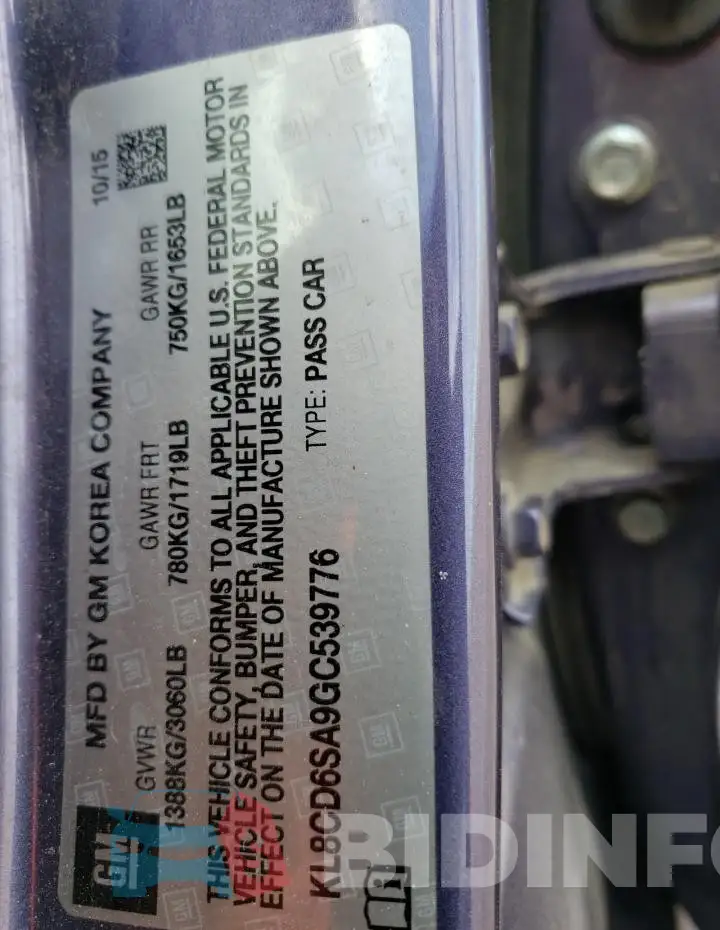 KL8CD6SA9GC539776 Photo# 12