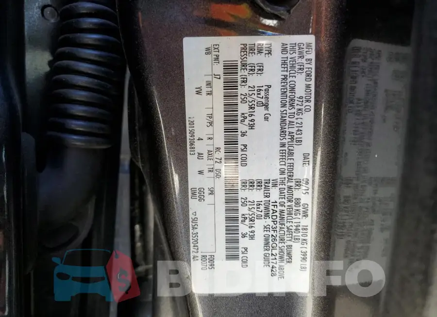 1FADP3F26GL217428 Photo# 12