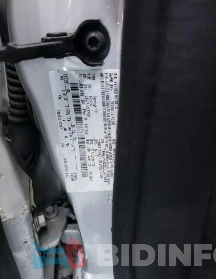 1FADP3K22JL207086 Photo# 12