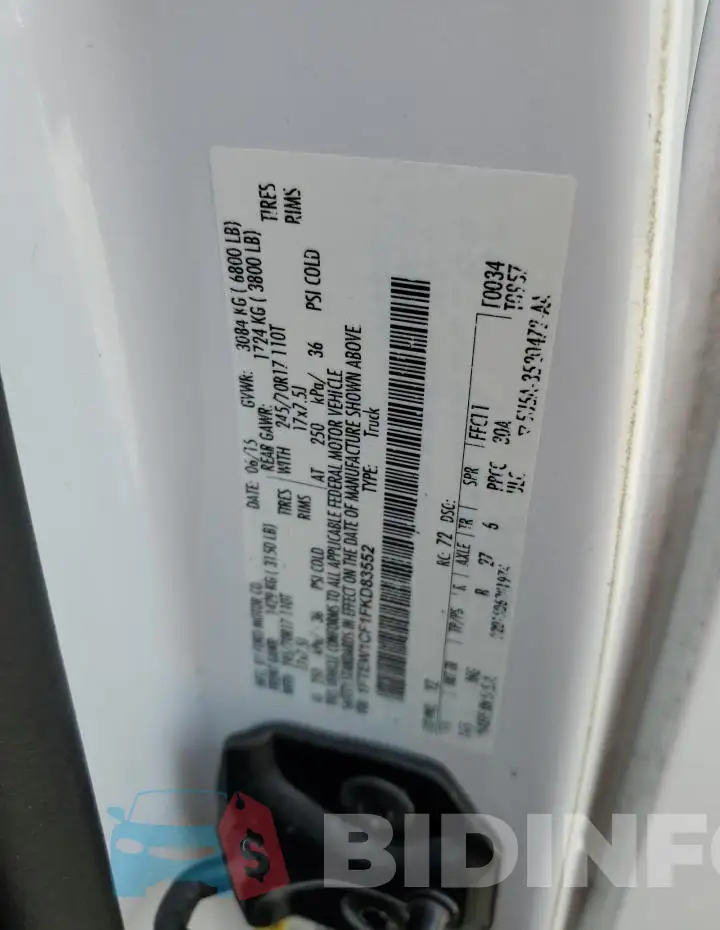 1FTEW1CF1FKD83552 Photo# 12