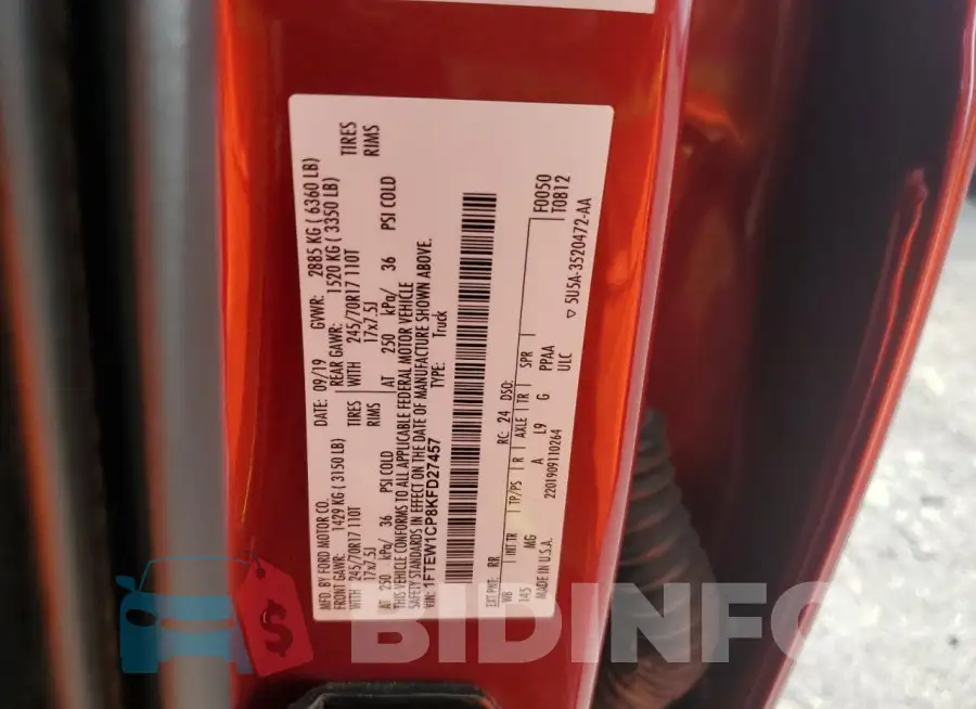1FTEW1CP8KFD27457 Photo# 12