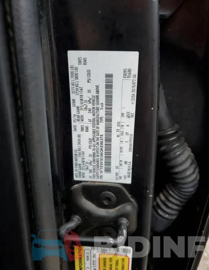 1FTEW1EG6GKE86375 Photo# 13
