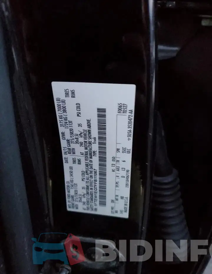 1FTEW1EG7FFB11067 Photo# 13