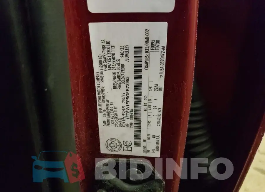 1FTEW1EP5GFB72953 Photo# 12