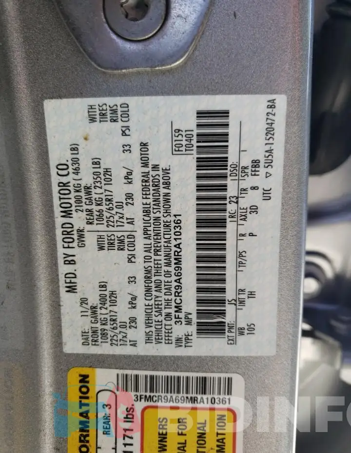 3FMCR9A69MRA10361 Photo# 13