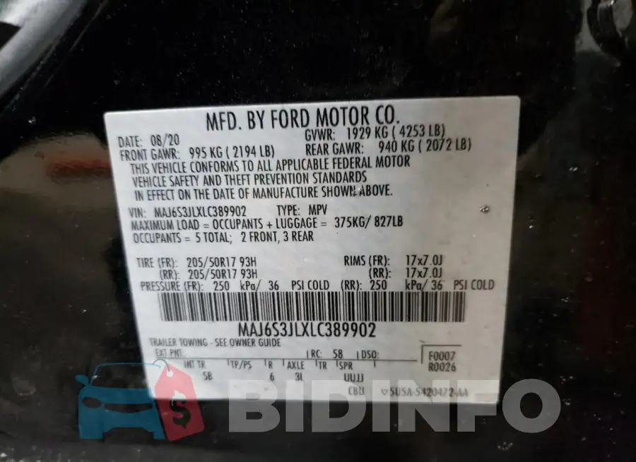 MAJ6S3JLXLC389902 Photo# 12