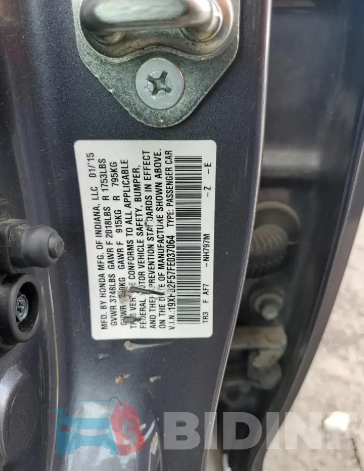 19XFB2F57FE037064 Photo# 12