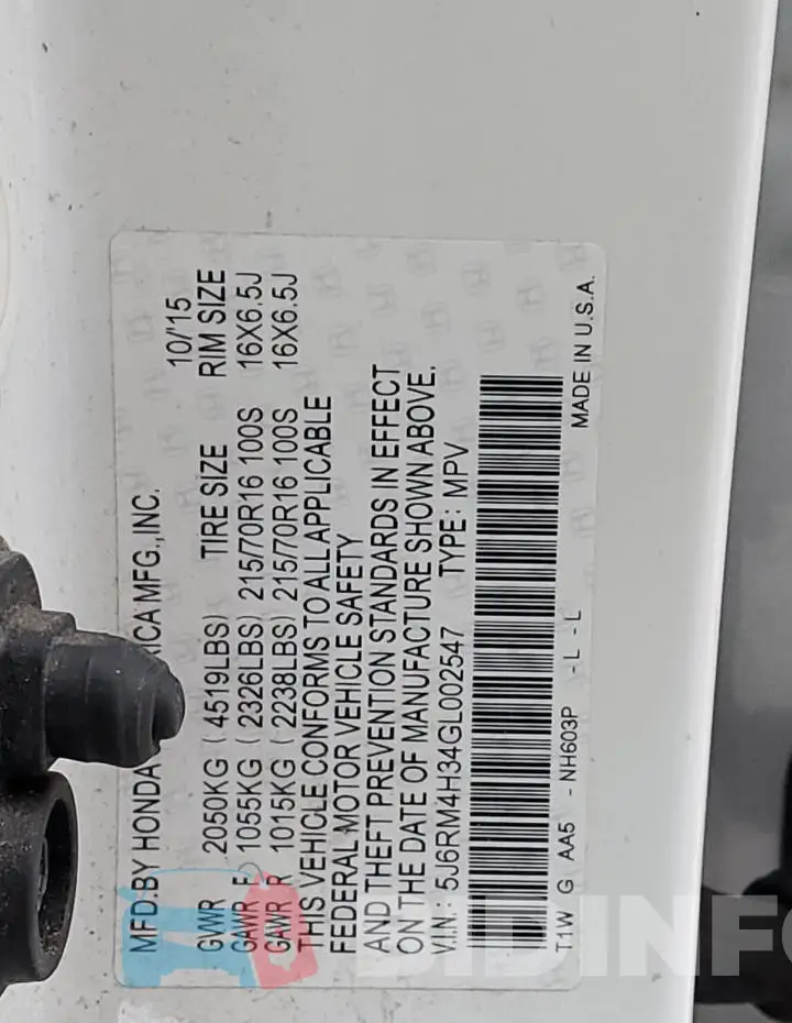 5J6RM4H34GL002547 Photo# 12