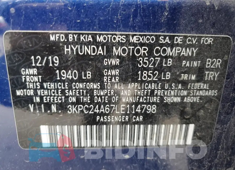 3KPC24A67LE114798 Photo# 12