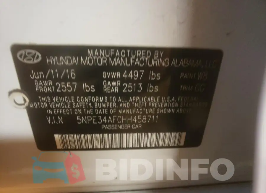 5NPE34AF0HH458711 Photo# 12