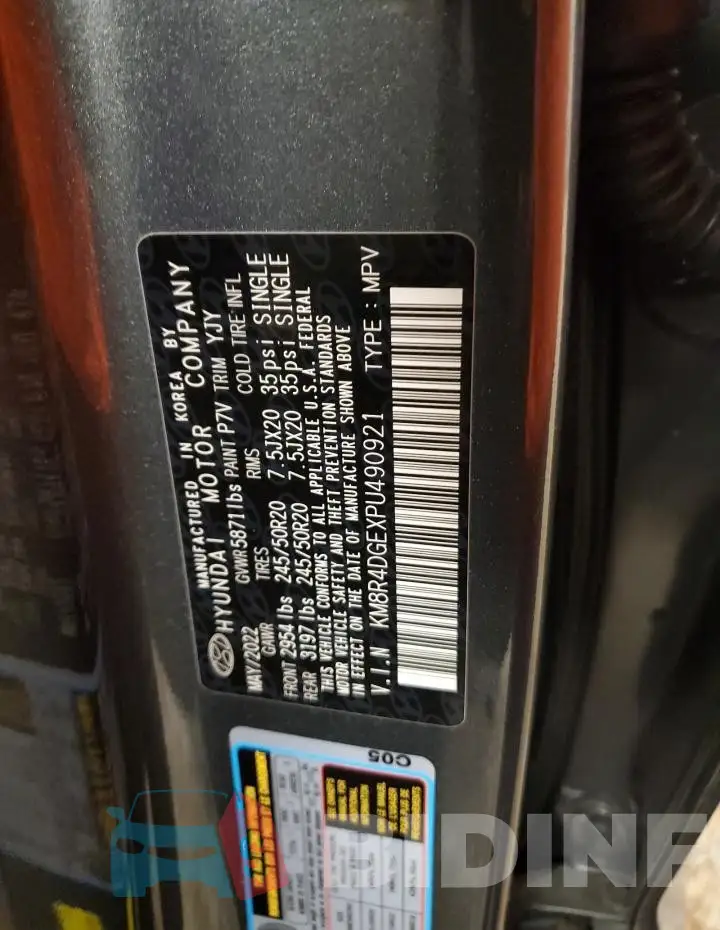 KM8R4DGEXPU490921 Photo# 13