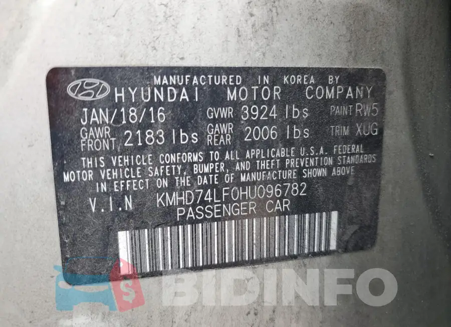 KMHD74LF0HU096782 Photo# 12