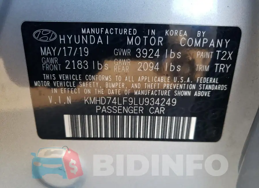 KMHD74LF9LU934249 Photo# 12