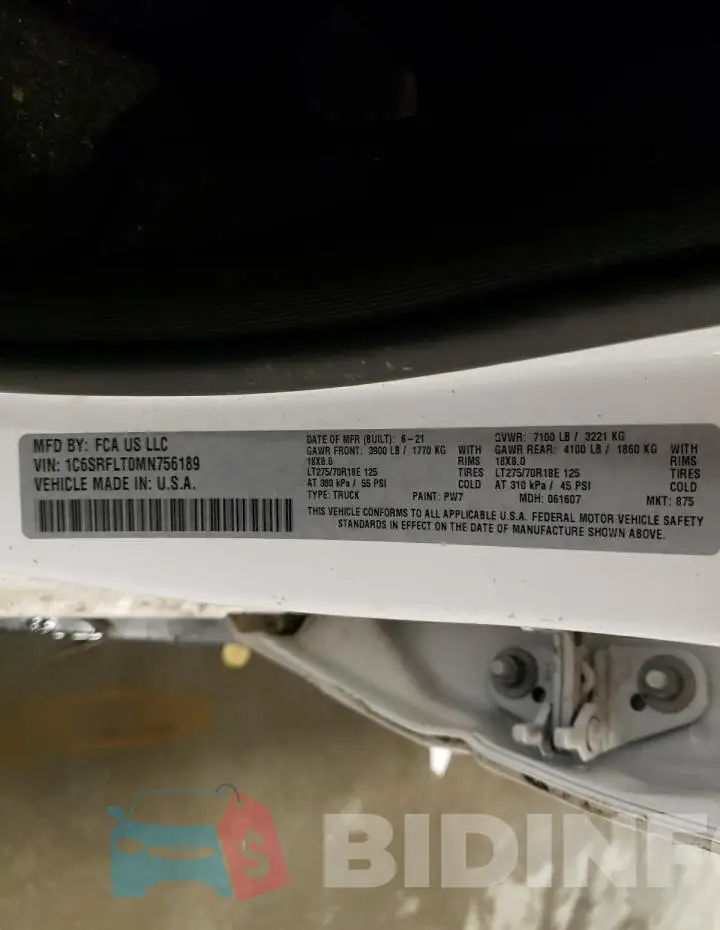 1C6SRFLT0MN756189 Photo# 12