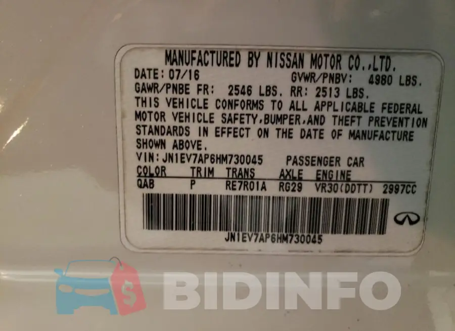 JN1EV7AP6HM730045 Photo# 12