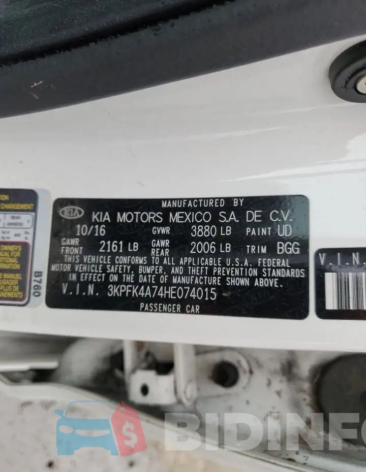3KPFK4A74HE074015 Photo# 12